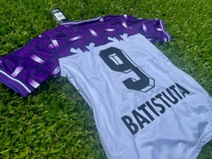 Camiseta Lotto Fiorentina Retro Suplente Blanca (7up) Batistuta 9 1992 1993 - tienda online