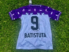 Camiseta Lotto Fiorentina Retro Suplente Blanca (7up) Batistuta 9 1992 1993