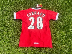 Camiseta Reebok Liverpool Retro Titular Gerrard 28 1998 2000