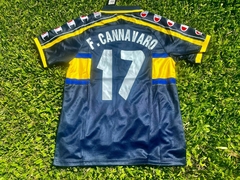 Camiseta Champion Retro Parma Suplente Negra #17 Cannavaro 1999 2000