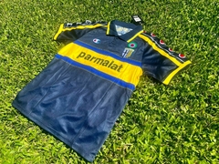Camiseta Champion Retro Parma Suplente Negra #17 Cannavaro 1999 2000 en internet
