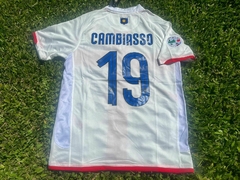 Camiseta Nike Retro Inter Suplente Blanca Cruz #19 Cambiasso 2007 2008