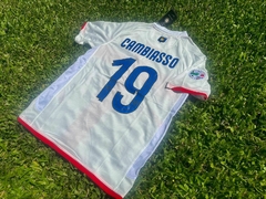 Camiseta Nike Retro Inter Suplente Blanca Cruz #19 Cambiasso 2007 2008 - tienda online