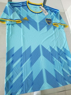 Camiseta Adidas Boca Suplente Celeste Cavani 10 2023 2024 - Roda Indumentaria