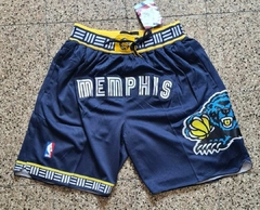 Short NBA Memphis Grizzlies Azul Con Bolsillos Basquet