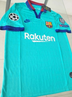 Camiseta Nike Barcelona Retro Celeste 2019 2020 Parches UCL en internet