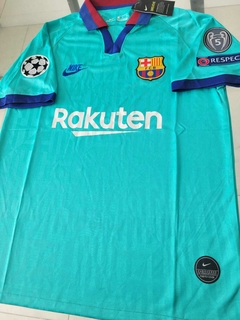 Camiseta Nike Barcelona Retro Celeste 2019 2020 Parches UCL - comprar online