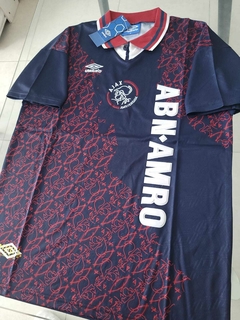 Camiseta Umbro Ajax Retro Suplente Azul 1995 1996 - comprar online