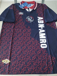 Camiseta Umbro Ajax Retro Suplente Azul 1995 1996