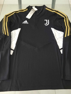 Buzo Adidas Juventus Negro Entrenamiento 2023 2024