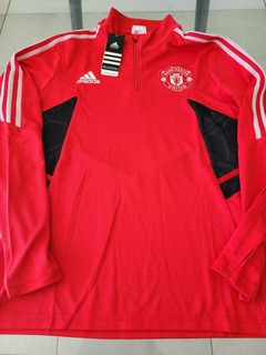 Buzo Adidas Manchester United Rojo Entrenamiento 2023 2024