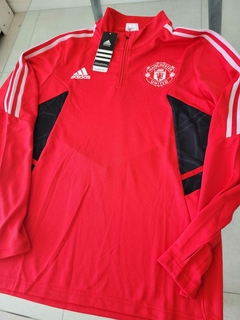 Buzo Adidas Manchester United Rojo Entrenamiento 2023 2024 - comprar online