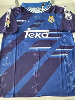 Camiseta Kelme Real Madrid Retro Suplente Azul Redondo 6 1994 1996 - comprar online