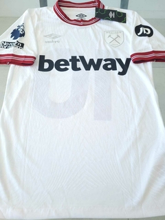 Camiseta Umbro West Ham Match Suplente Blanca Lucas Paqueta 10 2023 2024 Match - comprar online