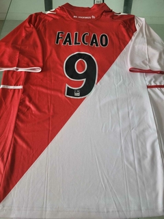 Camiseta Macron AS Monaco Retro Titular Falcao 9 2012 2013 - Roda Indumentaria