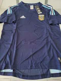 Camiseta Adidas Retro Argentina Suplente Azul 2002