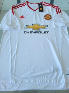 Camiseta Adidas Manchester United Retro Suplente Blanca 2015 2016