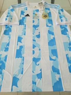 Camiseta adidas Argentina Titular 2021 2022 Parches Campeon de America + FIrmas