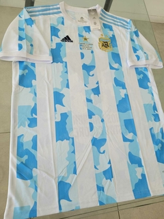 Camiseta adidas Argentina Titular 2021 2022 Parches Campeon de America + FIrmas en internet