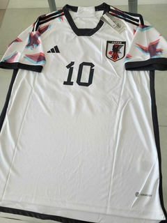 Camiseta Adidas Japon Suplente Blanca Minamino 10 2022 2023 Qatar en internet