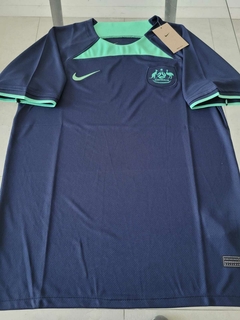 Camiseta Nike Australia Suplente Azul 2022 2023 Qatar