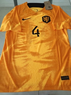 Camiseta Nike Holanda Vaporknit Titular Virgil Van Dijk 4 2022 2023 Qatar Match - comprar online