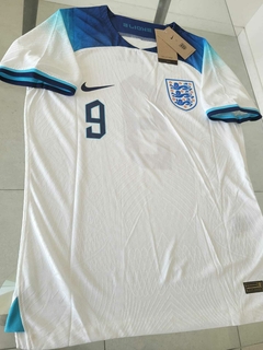 Camiseta Nike Inglaterra Vaporknit Titular Kane 9 2022 2023 Qatar Match - Roda Indumentaria