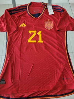 Camiseta adidas España HeatRdy Titular Pedri 21 2022 2023 Qatar Match - comprar online