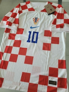 Camiseta Nike Croacia Vaporknit Titular Modric 10 2022 2023 Qatar Match - comprar online
