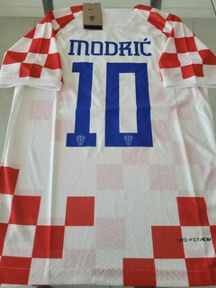 Camiseta Nike Croacia Vaporknit Titular Modric 10 2022 2023 Qatar Match - Roda Indumentaria