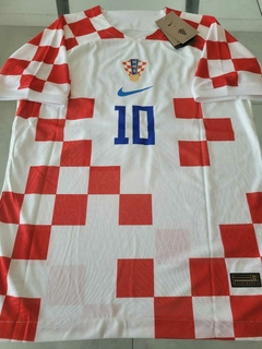 Camiseta Nike Croacia Vaporknit Titular Modric 10 2022 2023 Qatar Match