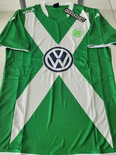 Camiseta Kappa Retro Wolfsburgo Verde Titular 2014 2015