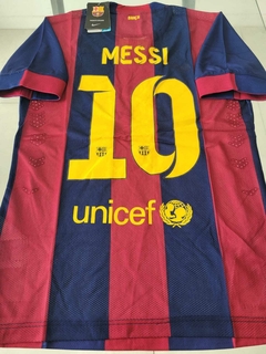 Camiseta Nike Barcelona Retro Messi 10 2014 2015 #RODAINDUMENTARIA