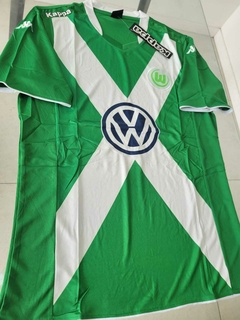 Camiseta Kappa Retro Wolfsburgo Verde Titular 2014 2015 en internet