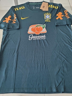 Camiseta Nike Brasil Entrenamiento Azul 2022 2023