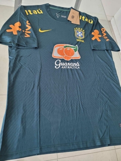 Camiseta Nike Brasil Entrenamiento Azul 2022 2023 en internet