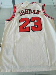 Musculosa Basquet Chicago Bulls Retro MATCH Blanca Jordan #23 - Roda Indumentaria