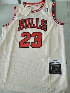 Musculosa Basquet Chicago Bulls Retro MATCH Blanca Jordan #23 - comprar online