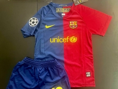Imagen de Kit Niño Camiseta + Short Nike Retro Barcelona Titular Messi 10 2008 2009