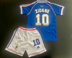 Kit Niño Camiseta + Short Adidas Retro Francia Titular Zidane 10 1998 - tienda online