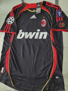 Camiseta adidas Milan Retro Suplente Negra 2006 2007 Maldini #3 en internet