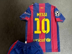 Imagen de Kit Niño Camiseta + Short Nike Retro Barcelona Titular Messi 10 2014 2015