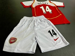 Kit Niño Camiseta + Short Nike Retro Arsenal Titular Henry 14 2004 2005 - comprar online