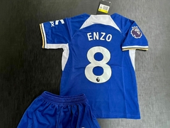 Kit Niño Camiseta + Short Chelsea Titular Enzo Fernandez 2023 2024 - comprar online