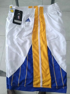 Short NBA Golden State Warriors Blanco con bolsillos Basquet - comprar online