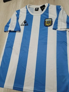 Camiseta LecoqSportif Retro Argentina Titular 1986 Maradona 10 #SALE #RODAINDUMENTARIA en internet