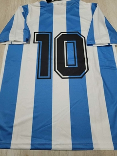 Camiseta LecoqSportif Retro Argentina Titular 1986 Maradona 10 #SALE #RODAINDUMENTARIA