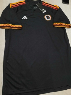 Camiseta Adidas AS Roma Suplente Negra 2023 2024 #SALE en internet