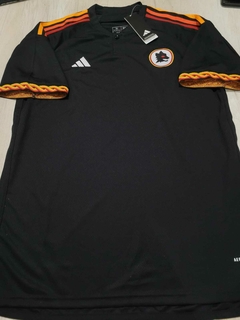 Camiseta Adidas AS Roma Suplente Negra 2023 2024 #SALE