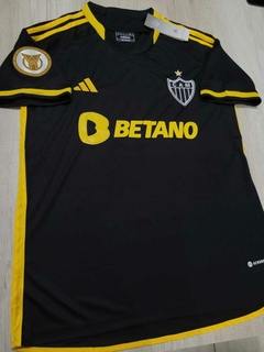 Camiseta Adidas Atletico Mineiro Negra Matias Zaracho 15 2023 2024 - Roda Indumentaria